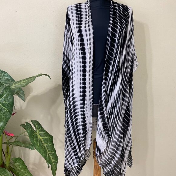 Michael Stars Women's Open Front Tie Dye Cardigan One Size Boho Beach Festival - Picture 1 of 9